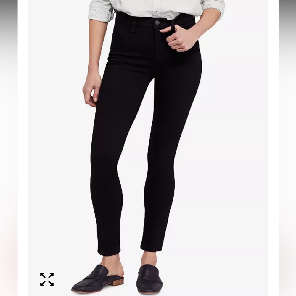 Free People High Rise Long and Lean Jeans
